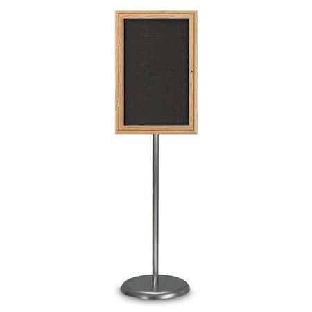 Corkboard,Double Door,Radius Frame,48x36, UV7003-WHITE-AMETHY